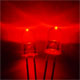 RCL-5290-R Leds 5mm with holder 2pcs - Red