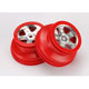 TRX-5972A Wheels, SCT satin chrome with red beadl