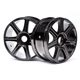 HPI-HB67768 Edge Wheel (black chrome) 2pcs