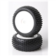 Schumacher Mini Spike 1/8 Silver - 1 par p� felg
