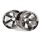 HPI-2126 S.S. Truck Wheel Front - Black Chrome