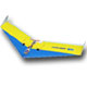 ST-Model Zagi Typhoon 370 flyvende vinge m/bl