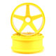 Felg 5-spoke 17mm - Gul - 1 par