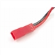 Amass JST female - 10cm 20AWG silikonkabel