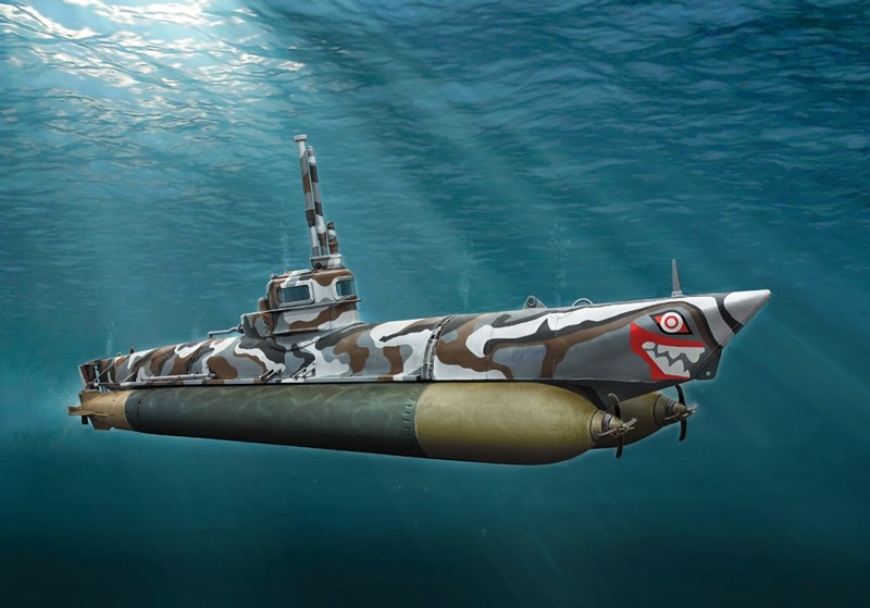 ITALERI 1:35 U-Boot Biber Midget Submarine